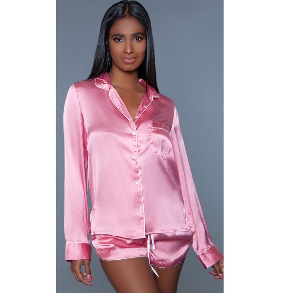 SEXY SADIE SATIN PAJAMA SHORT SET